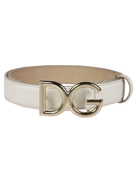 dolce gabbana belt white